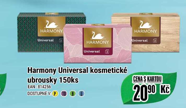 Harmony Universal kosmetické ubrousky 150ks  