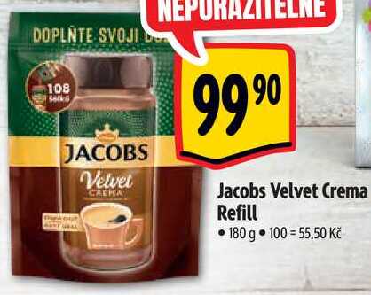 Jacobs Velvet Crema Refill, 180 g
