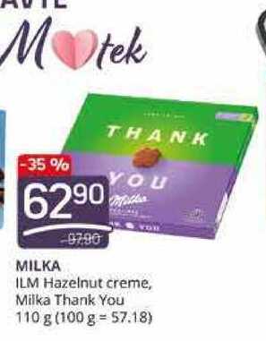 Milka Thank You 110 g