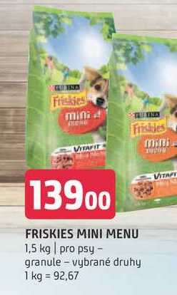 Friskies mini menu pro dospělé psy 1,5l