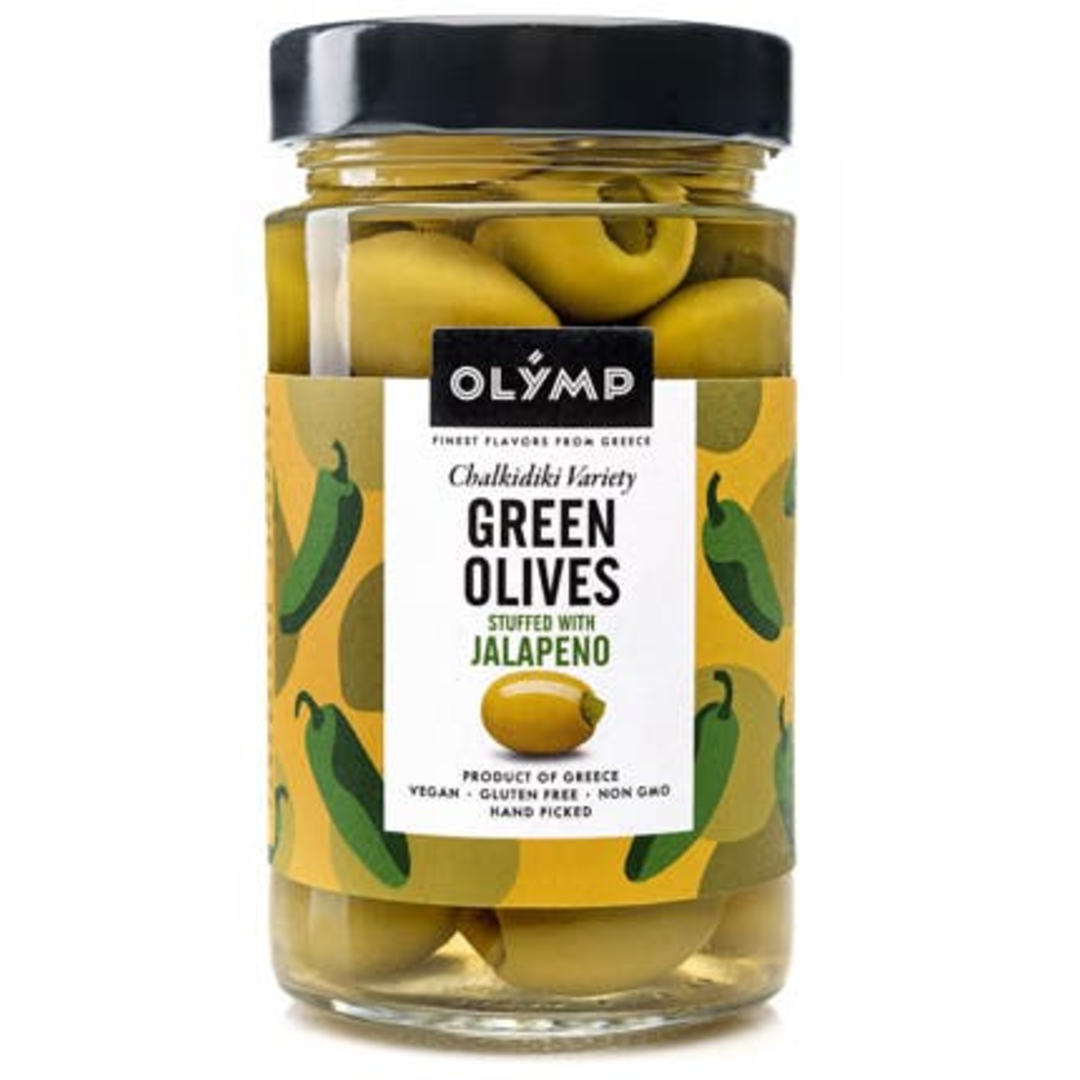 Olymp Zelené olivy s jalapeno