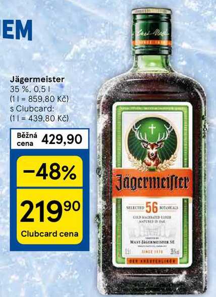 Jägermeister 35%, 0,5 l