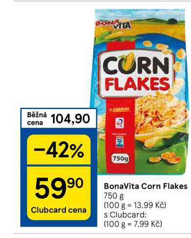 BonaVita Corn Flakes, 750 g