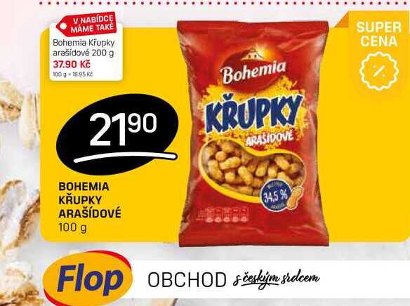 Bohemia Křupky arašídové 200 g 