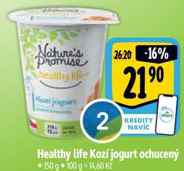 Healthy life Kozí jogurt ochucený, 150 g