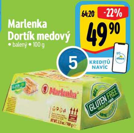 Marlenka Dortík medový, 100 g