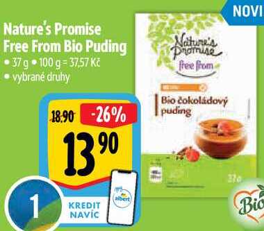 Nature's Promise Free From Bio Puding, 37 g