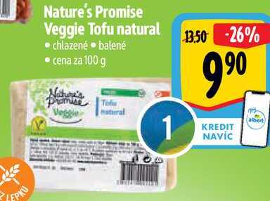 Nature's Promise Veggie Tofu natural, cena za 100 g