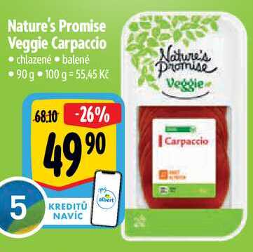 Nature's Promise Veggie Carpaccio, 90 g