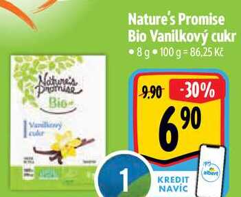 Nature's Promise Bio Vanilkový cukr, 8 g