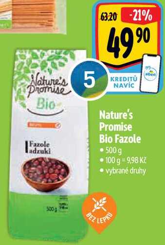 Nature's Promise Bio Fazole, 500 g 