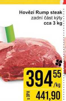 Hovězí Rump steak zadní část kýty cca 3 kg