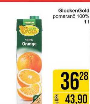GlockenGold pomeranč 100% 1l