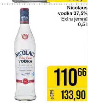 Nicolaus vodka 37,5% Extra jemná 0,5l