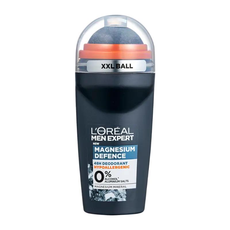 L'Oréal Men Deodorant roll-on pro muže Men Expert Magnesium Defense Hypoalergenní, 50 ml