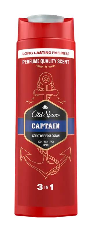 Old Spice Sprchový gel pro muže 3v1 Captain, 400 ml