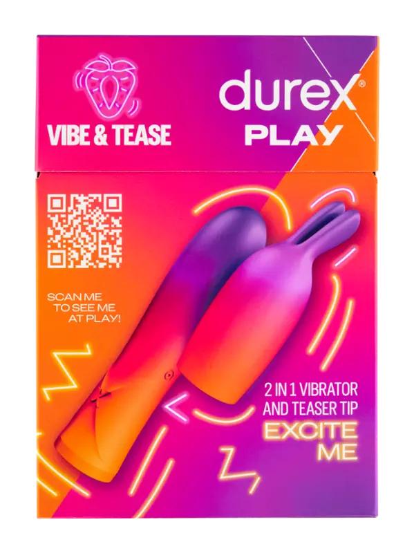 Durex Vibrátor 2v1 se stimulační špičkou Play, 1 ks