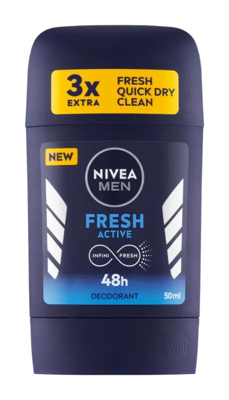 NIVEA Men Deodorant tuhý pro muže Fresh Active, 50 ml