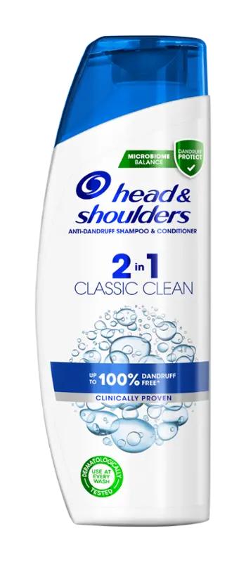 Head & Shoulders Šampon proti lupům Classic Clean 2v1, 225 ml