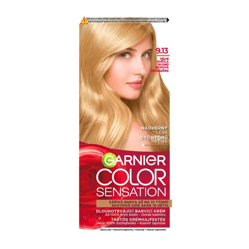 Garnier Barva na vlasy Color Sensation 9.13 velmi světlá blond, 1 ks