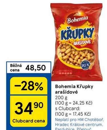 Bohemia Křupky arašídové, 200 g 