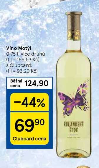 Víno Motýl, 0.75 I, více druhů