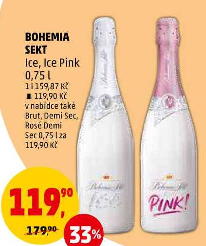 BOHEMIA SEKT Ice, Ice Pink, 0,75 l