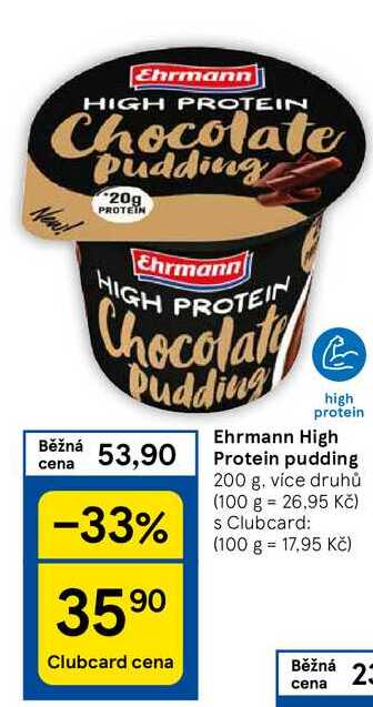 Ehrmann Chocolaty Pudding high protein, 200 g