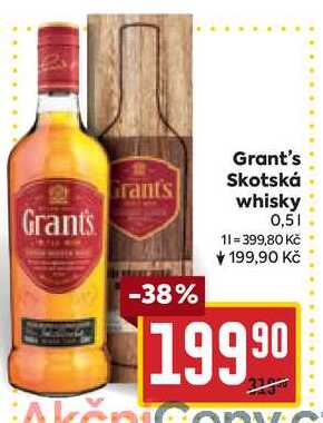 Grant's Skotská whisky 0,5l