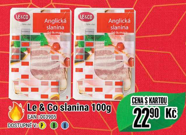 Le & Co slanina 100 g 