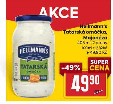 Hellmann's Tatarská omáčka, Majonéza 405 ml