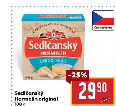 Sedlčanský Hermelín originál 100 g