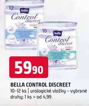 bella Control discreet 10-12 ks urologické vložky vybrané druhy
