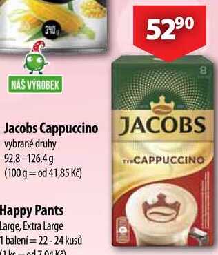 Jacobs Cappuccino, 92,8-126,4 g 
