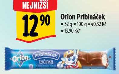 Orion Pribináček, 32 g