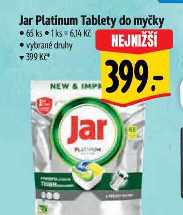 Jar Platinum Tablety do myčky • 65 ks  