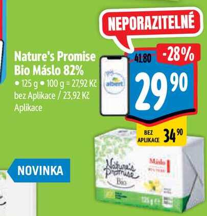 Nature's Promise Bio Máslo 82% 125 g 