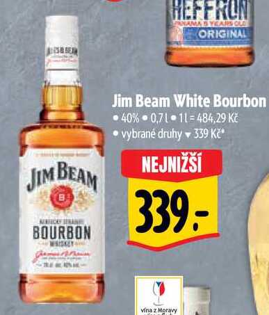 Jim Beam White Bourbon, 0,7 l