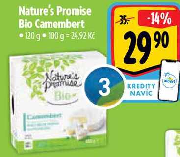 Nature's Promise Bio Camembert, 120 g