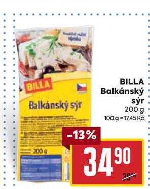 BILLA Balkánský sýr 200 g 