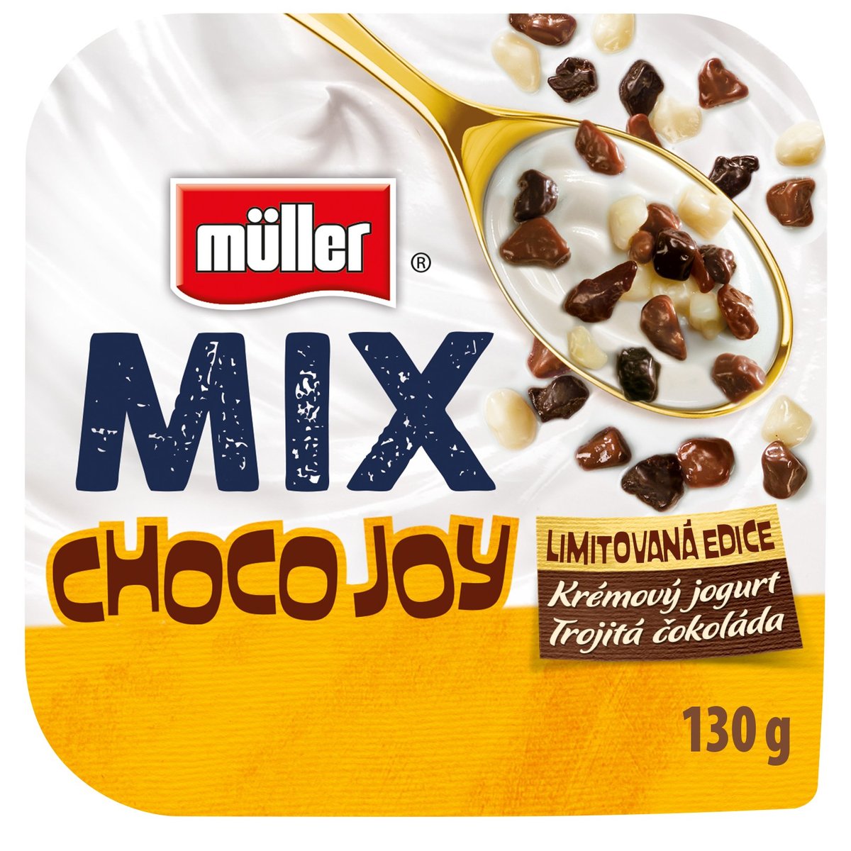 Müller Mix Jogurt limitovaná edice Choco Joy Triple Choco