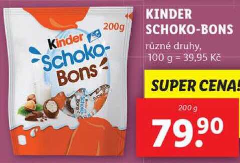 KINDER SCHOKO-BONS, 200 g