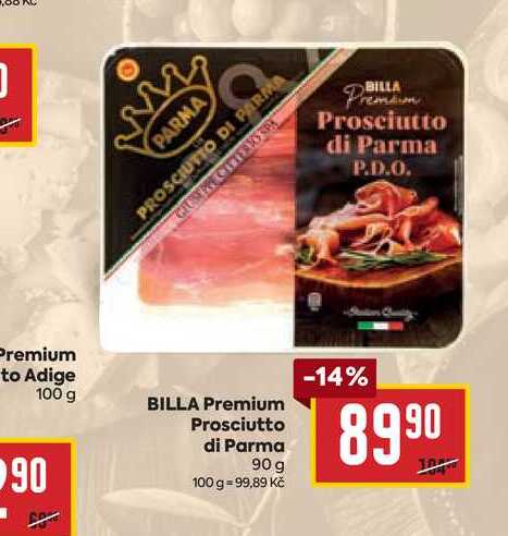BILLA Premium Prosciutto di Parma 90 g