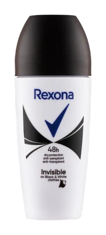 Rexona Antiperspirant roll-on pro ženy Invisible Black & White, 50 ml