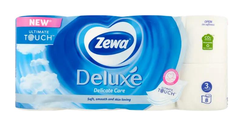 Zewa Toaletní papír Deluxe Delicate Care 3vrstvý, 8 ks