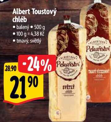 Albert Toustový chléb, 500 g 