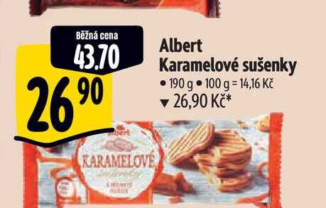  Albert Karamelové sušenky 190 g 