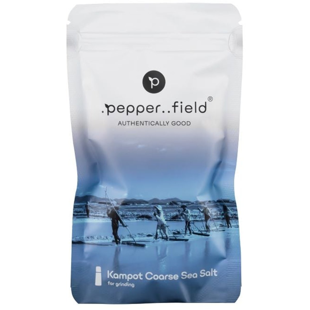 .pepper..field Hrubozrnná mořská sůl z Kampotu do mlýnku