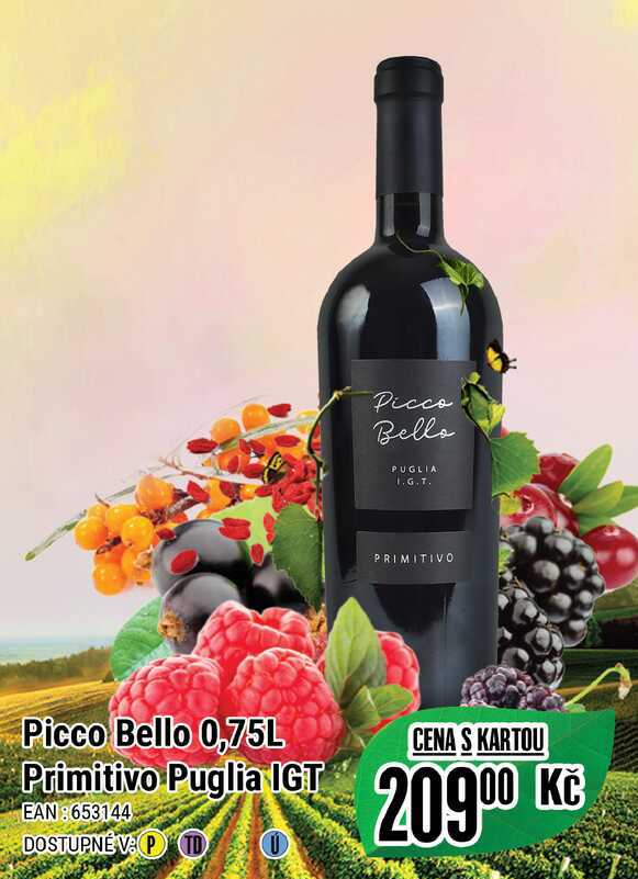 Picco Bello 0,75L Primitivo Puglia IGT  