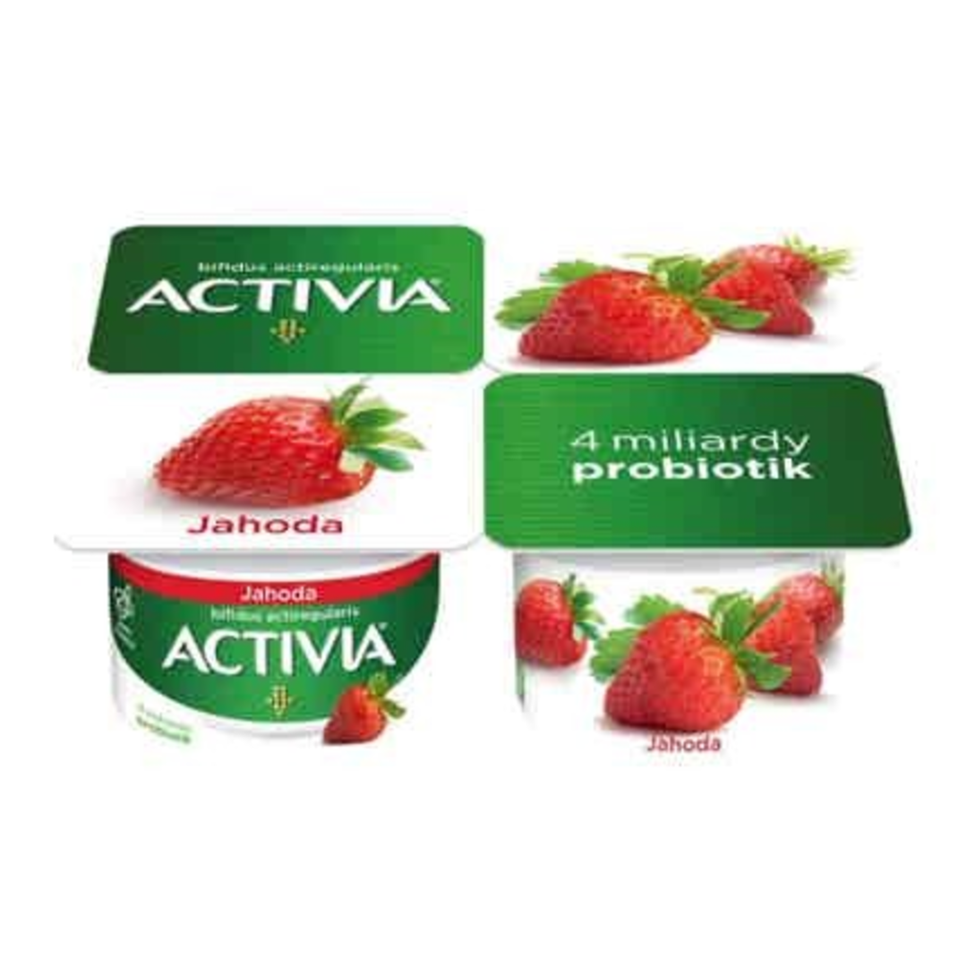 Activia Probiotický jogurt jahoda 4x120g